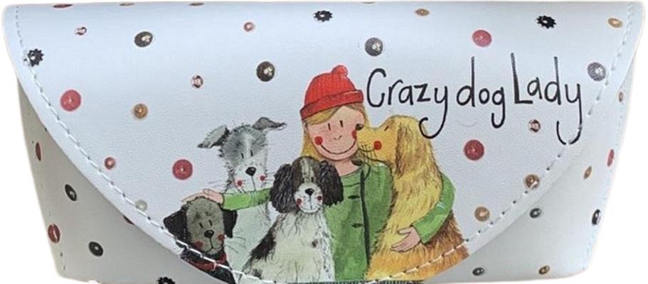 Etui ochelari. Crazy Dog Lady