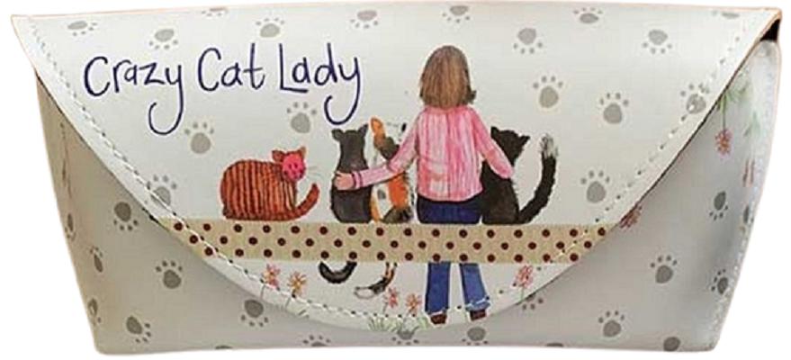 Etui ochelari. Crazy Cat Lady