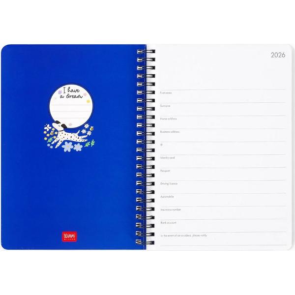 Agenda cu spirala 2026. Live lough woof