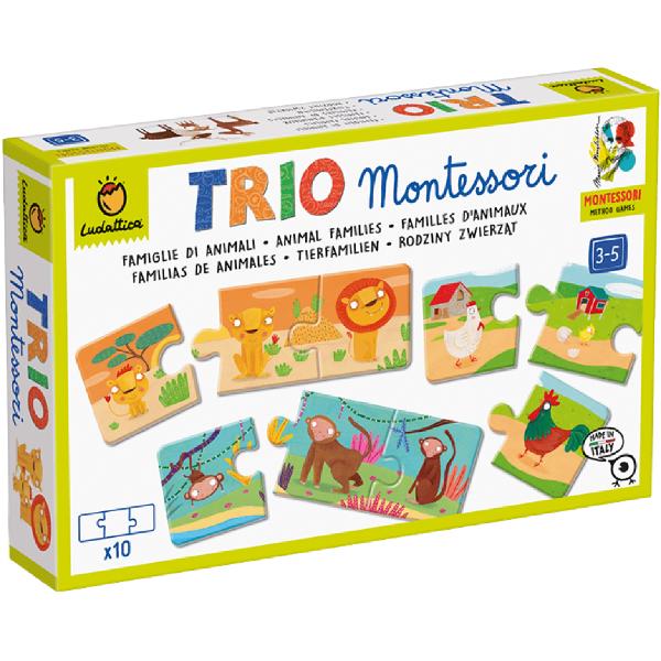 Joc educativ: Trio Montessori. Familii de animale