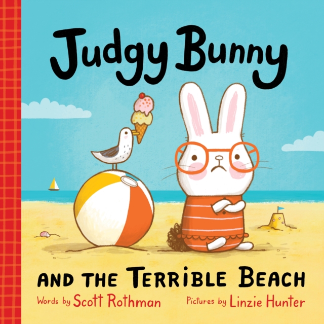 Coperta cărții 'Judgy Bunny and the Terrible Beach - Scott Rothman'