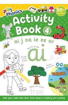 Coperta cărții 'Jolly Phonics Activity Book 4 - Sara|lloyd Wernham'