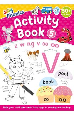 Coperta cărții 'Jolly Phonics Activity Book 5 - Sara|lloyd Wernham'