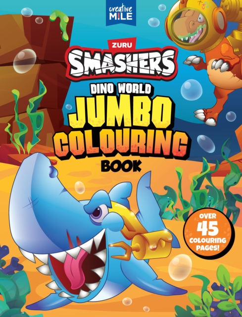 Coperta cărții 'Smashers Dino World Jumbo Colouring Book -'