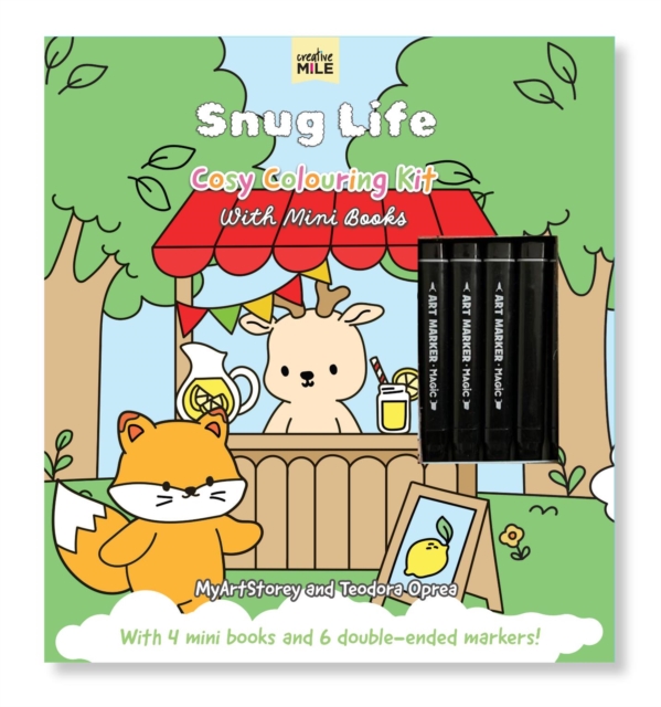 Snug Life: Cosy Colouring Kit with Mini Books - 
