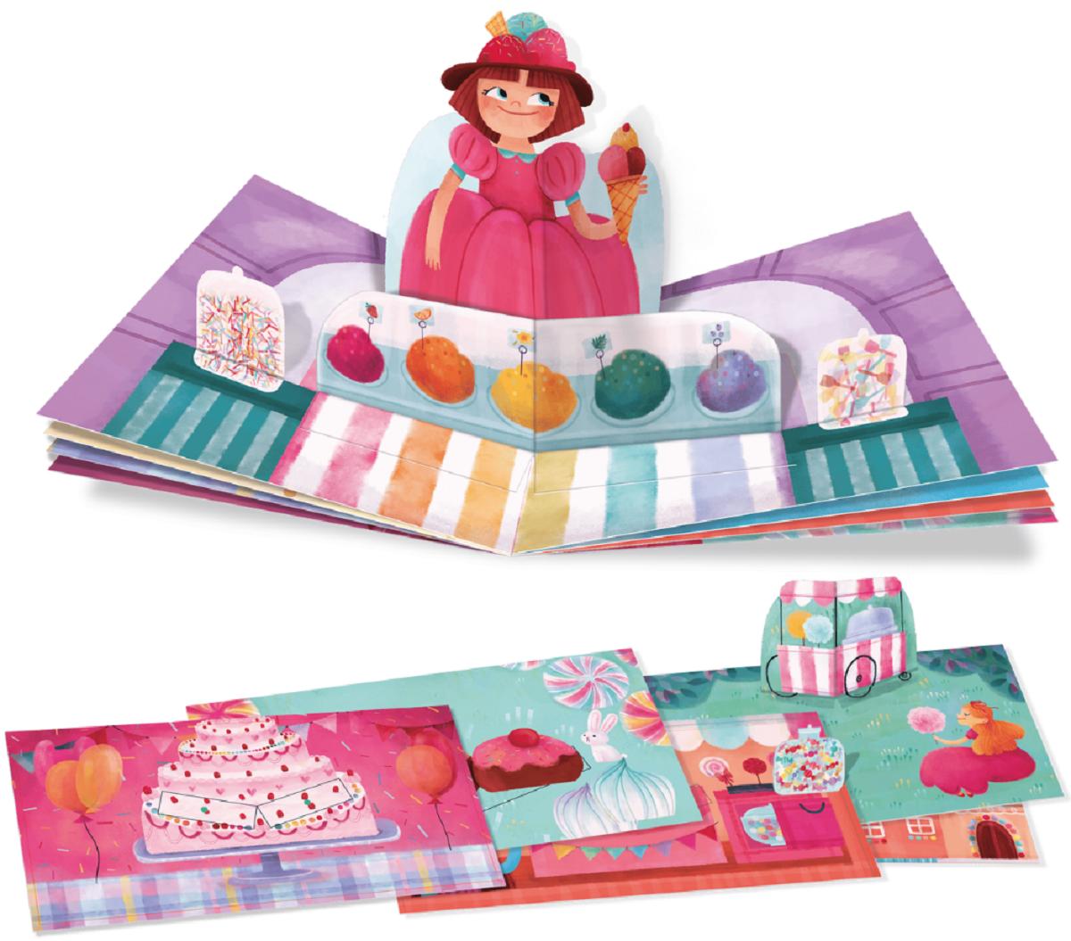 Joc creativ: Dulciuri. Creeaza prima carte Pop-Up