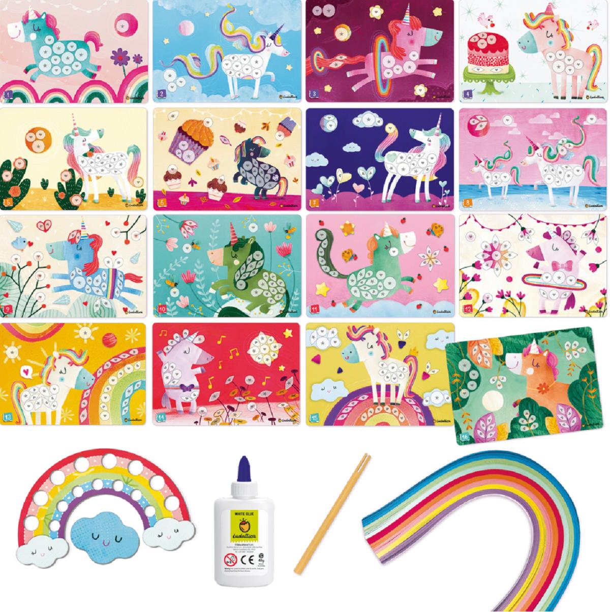 Set creativ Quilling: Unicorni magici