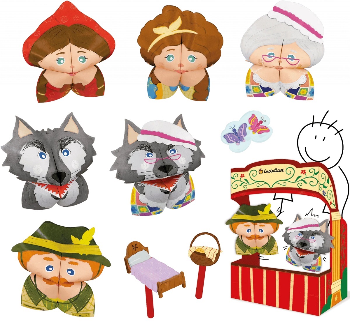 Origami. Teatru de papusi: Sufita Rosie