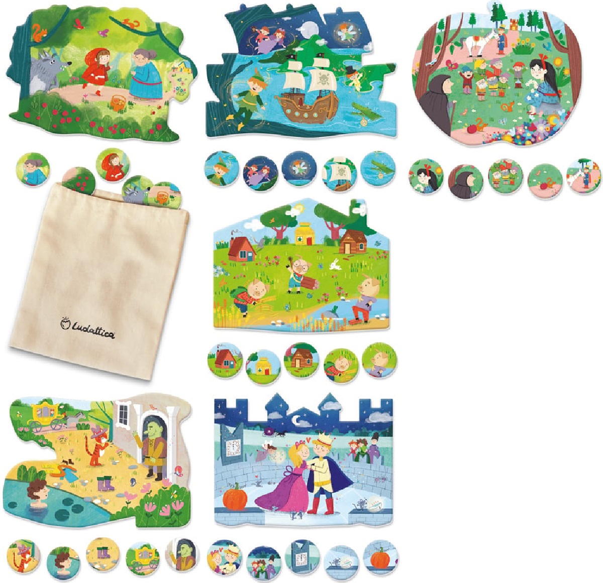 Joc de familie tip Bingo: Povesti clasice