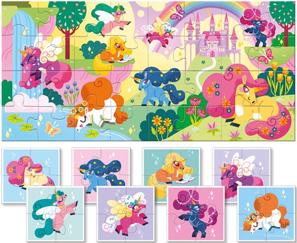 Baby puzzle. Unicorni