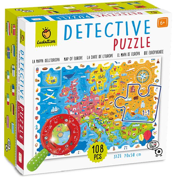 Puzzle micul detectiv. Harta Europei