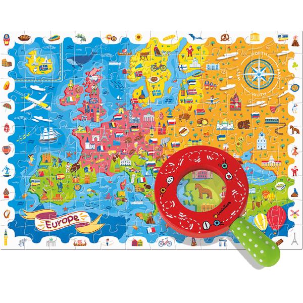 Puzzle micul detectiv. Harta Europei