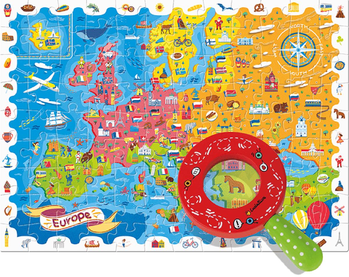 Puzzle micul detectiv. Harta Europei