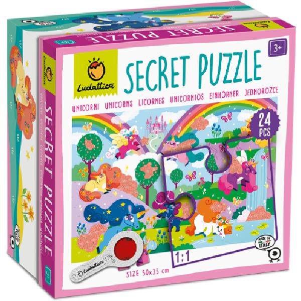 Puzzle secret. Unicorni