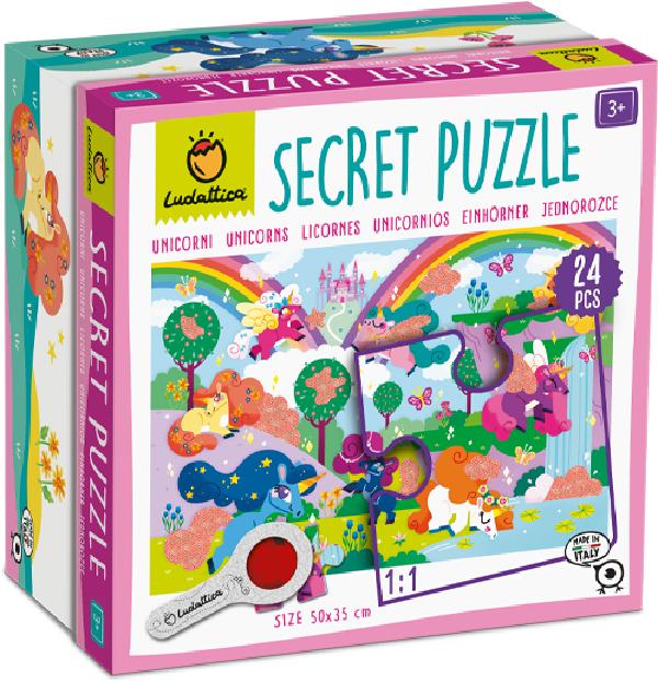 Puzzle secret. Unicorni