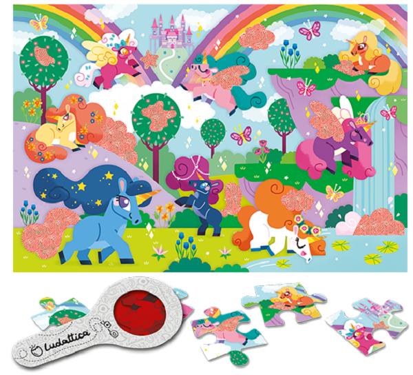 Puzzle secret. Unicorni