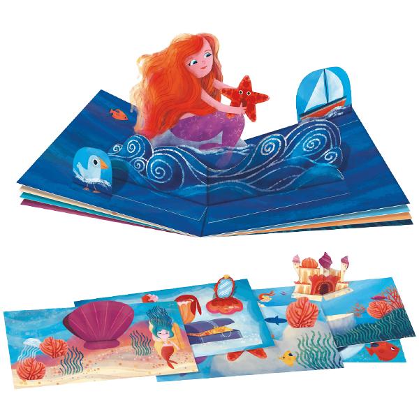 Joc creativ: Sirene. Creeaza prima carte Pop-Up