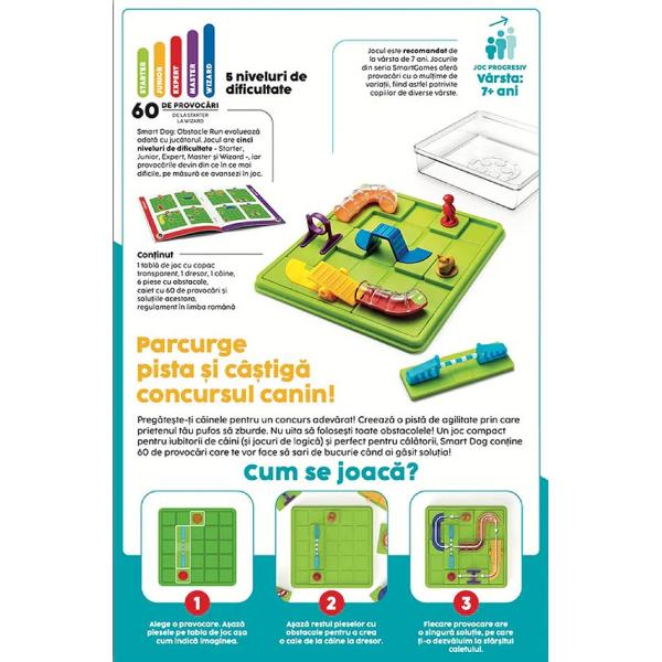 Joc de logica: Smart Dog. Obstacle Run