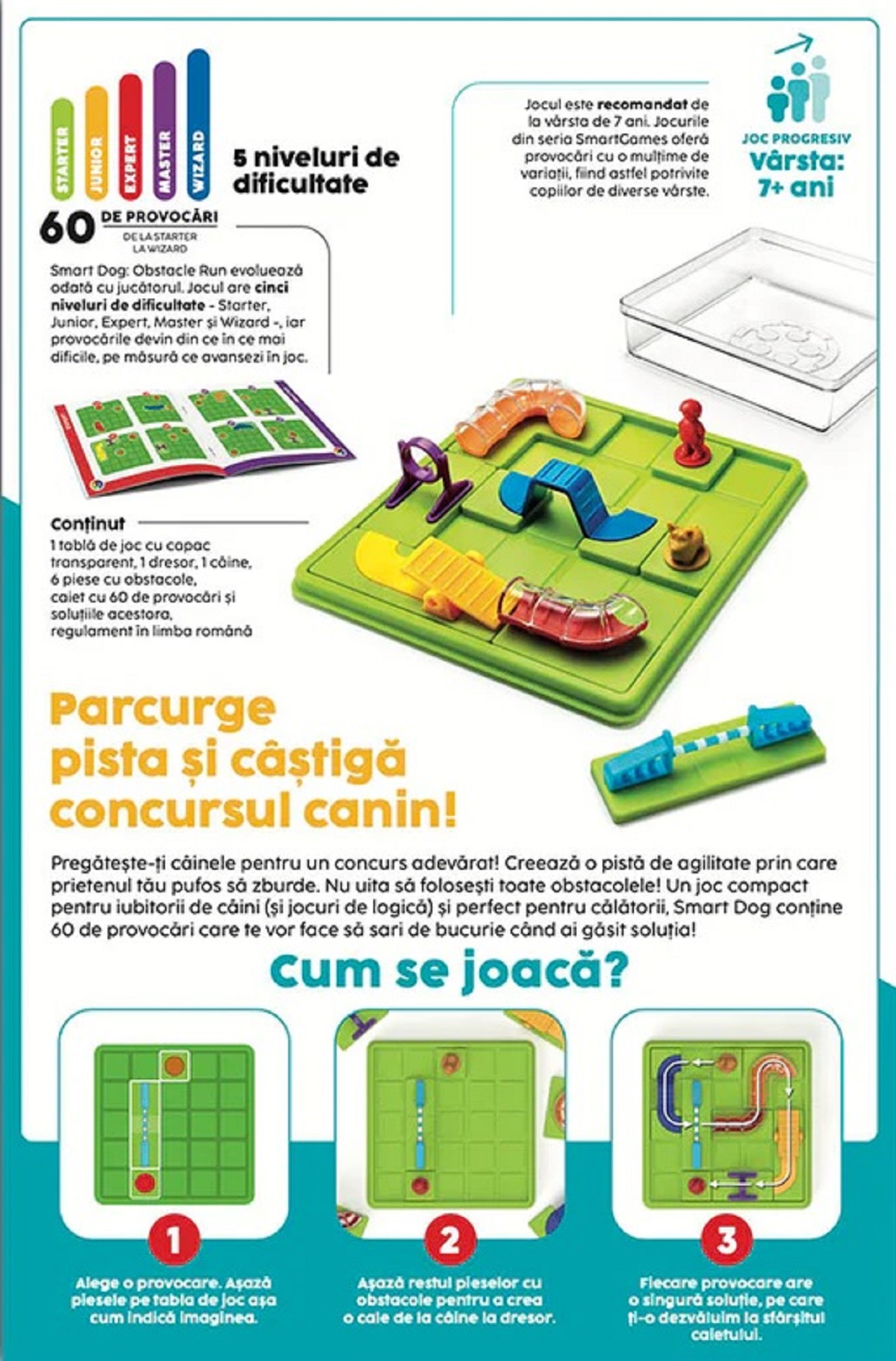 Joc de logica: Smart Dog. Obstacle Run