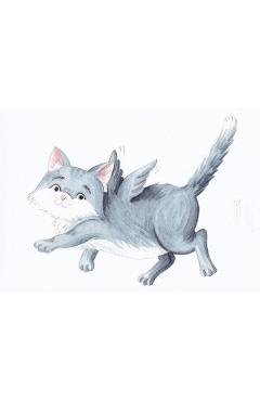 Poza produsului Carte postala: Mata zburatoare gri