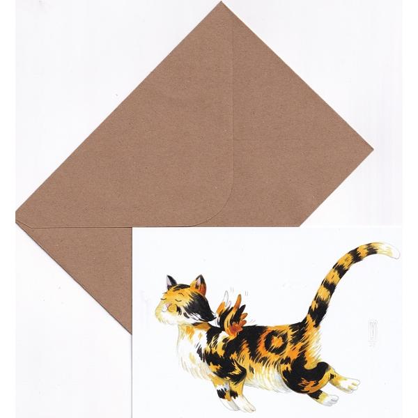 Carte postala: Mata ciprioata zburoatoare