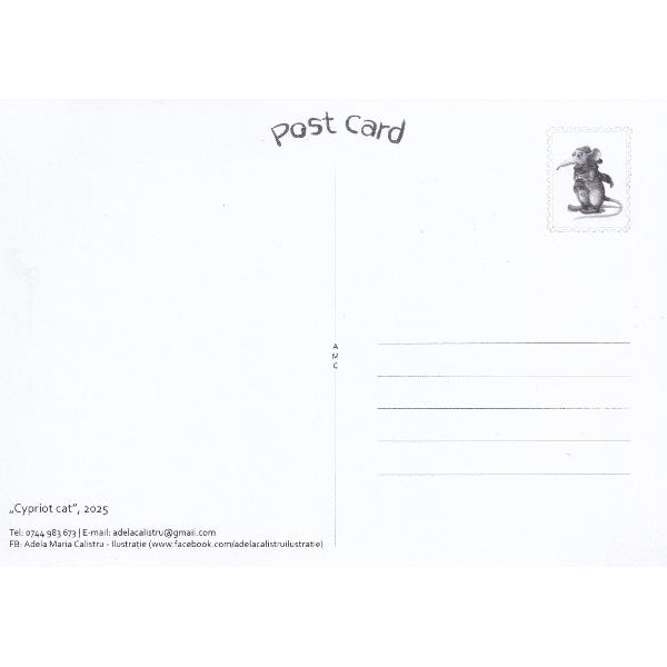 Carte postala: Mata ciprioata zburoatoare