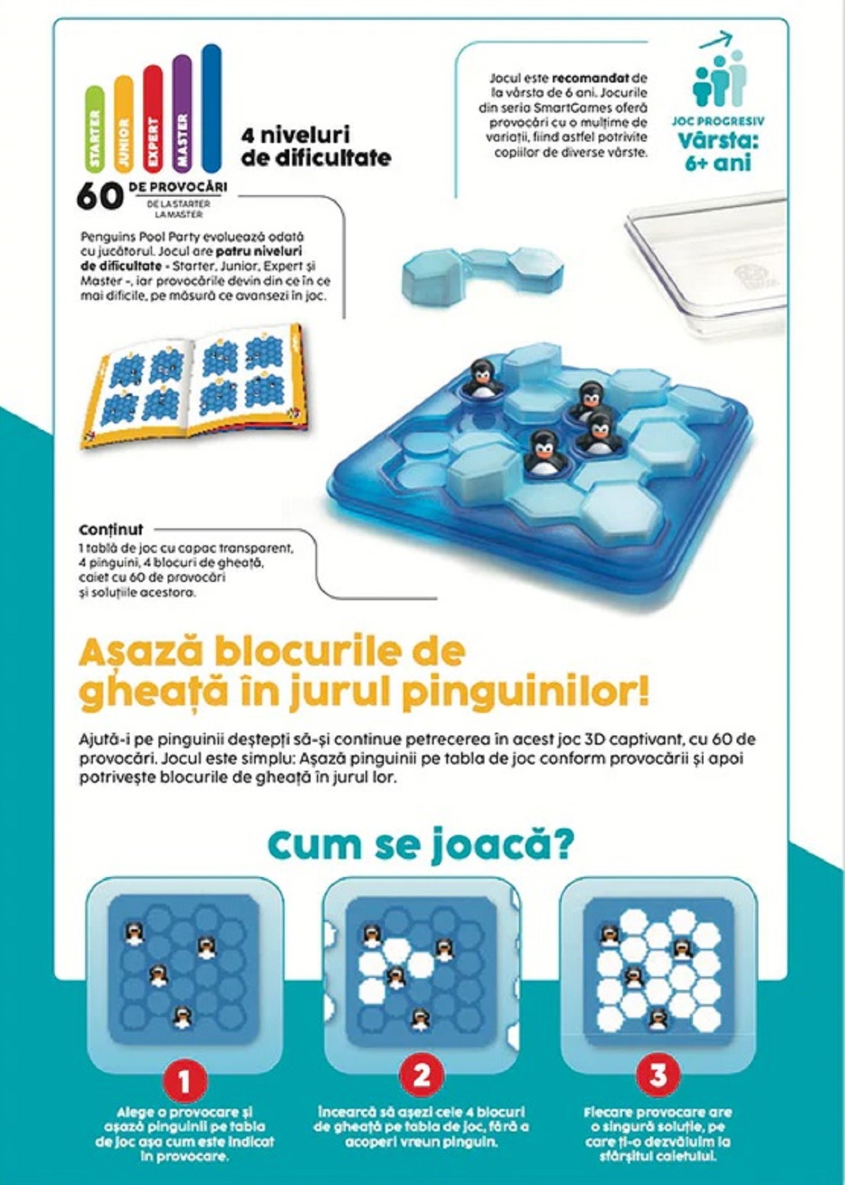 Joc de logica: Penguins Pool Party