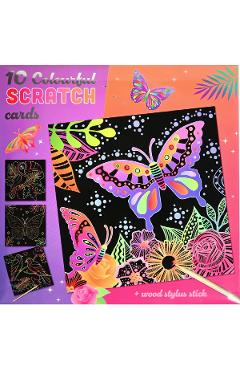 Imaginea produsului 'Planșe colorate de răzuit: Fluturi'