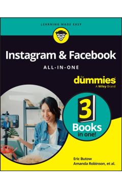 Coperta cărții 'Instagram & Facebook All-In-One for Dummies - Eric Butow'