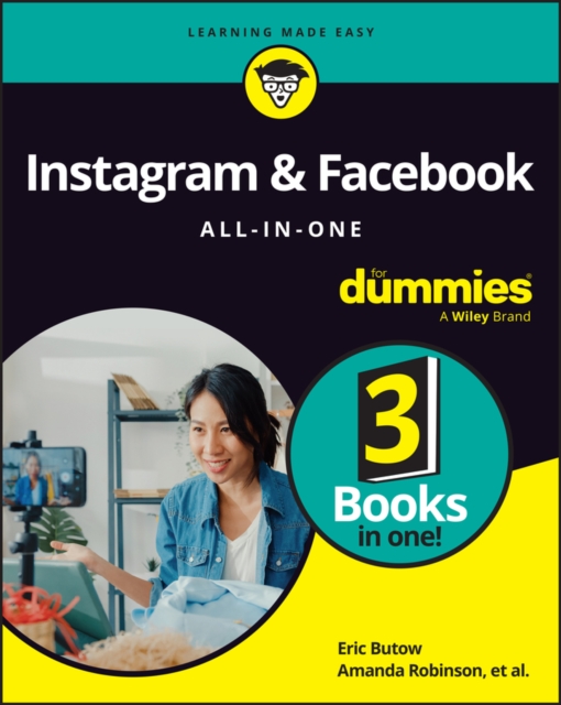 Coperta cărții 'Instagram & Facebook All-In-One for Dummies - Eric Butow'