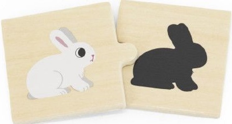 Set puzzle lemn: Potriveste umbra