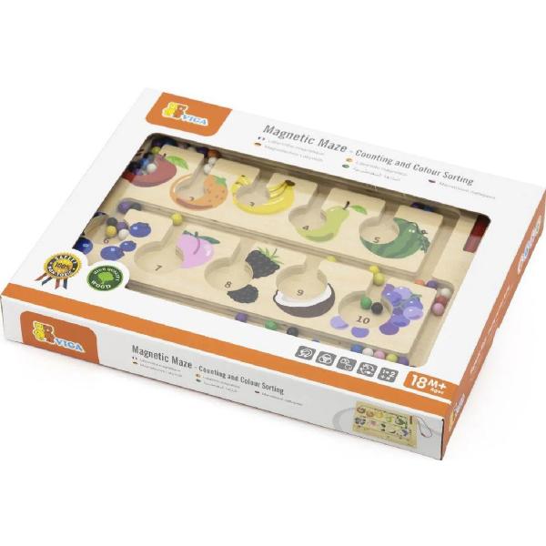 Labirint magnetic: Numara si recunoaste culoarea