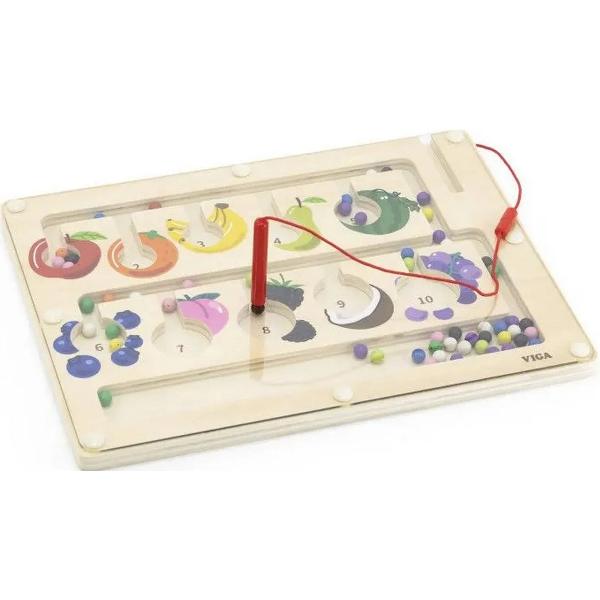 Labirint magnetic: Numara si recunoaste culoarea