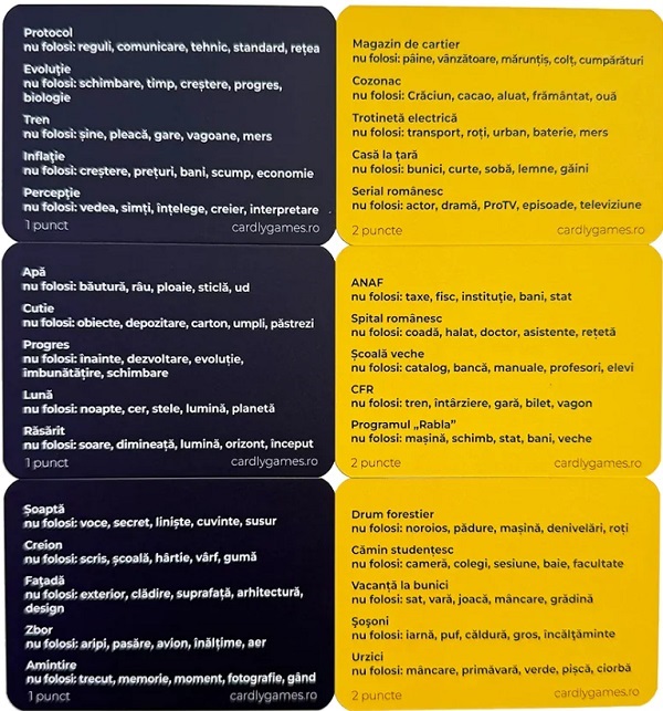 Joc de societate. Spune-mi fara sa-mi spui