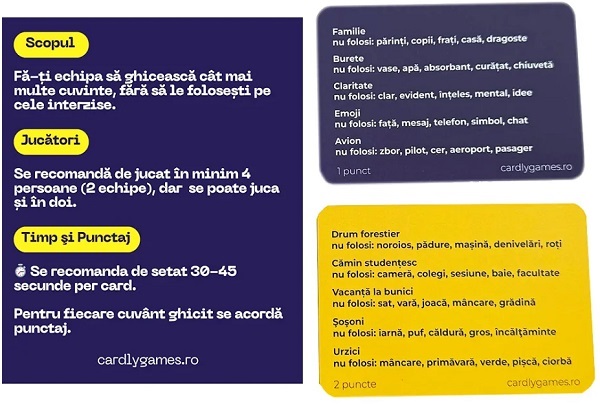 Joc de societate. Spune-mi fara sa-mi spui