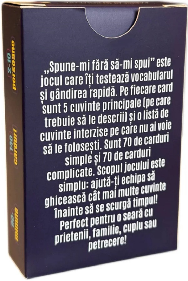 Joc de societate. Spune-mi fara sa-mi spui
