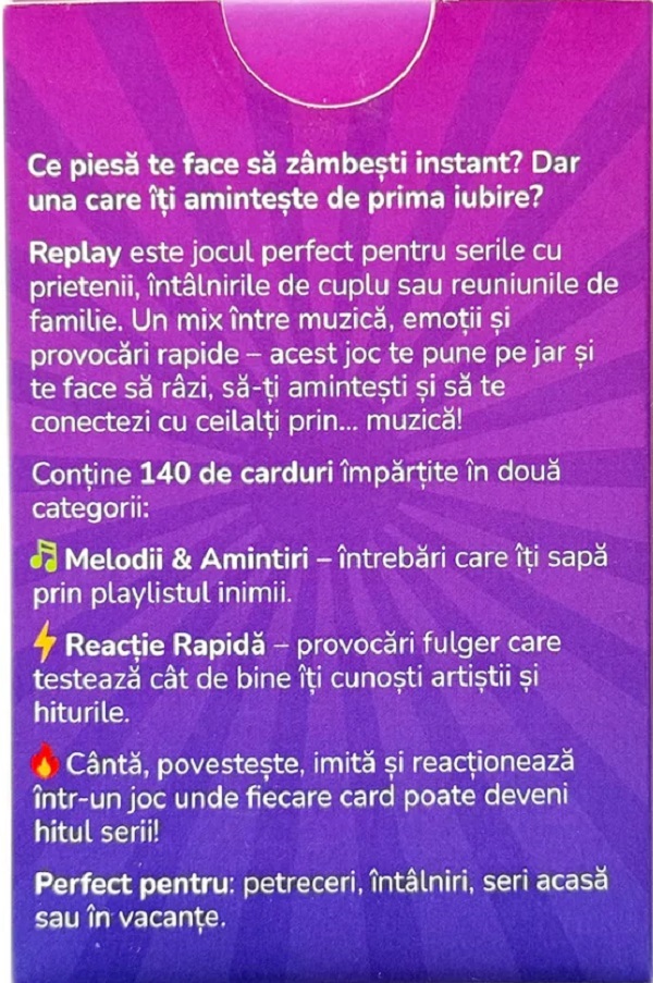 Joc de societate. Replay
