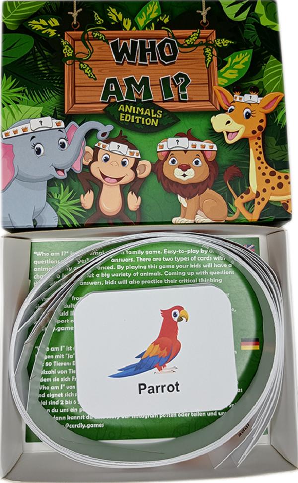 Joc de societate: Who am I? Animals edition
