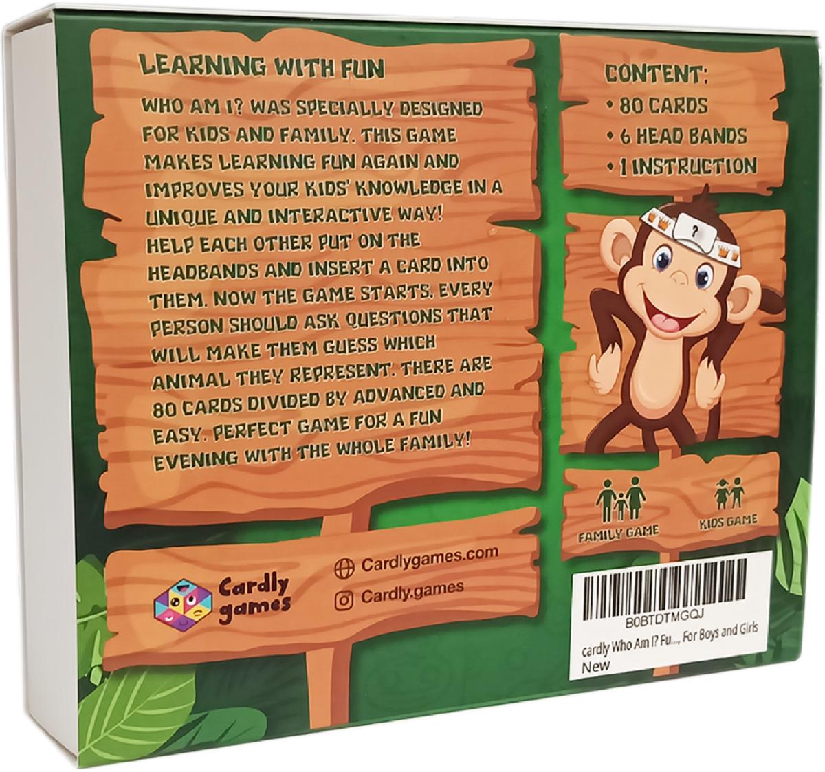 Joc de societate: Who am I? Animals edition