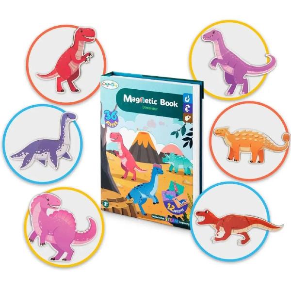 Puzzle carte magnetica. Dinozaur