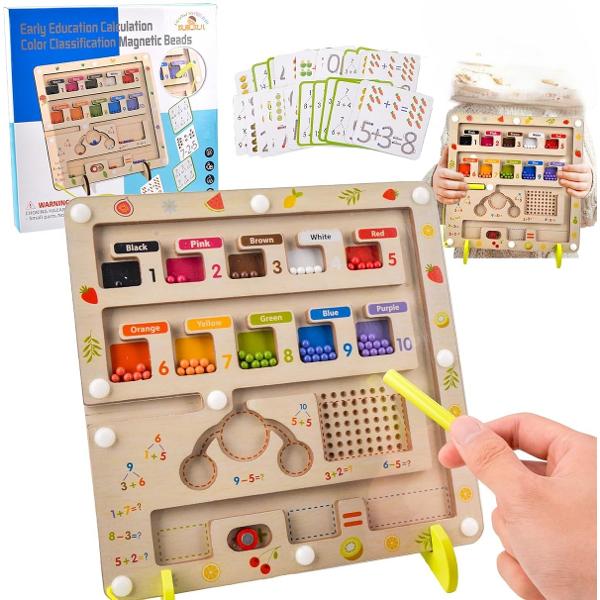 Joc labirint magnetic de clasificare a culorilor