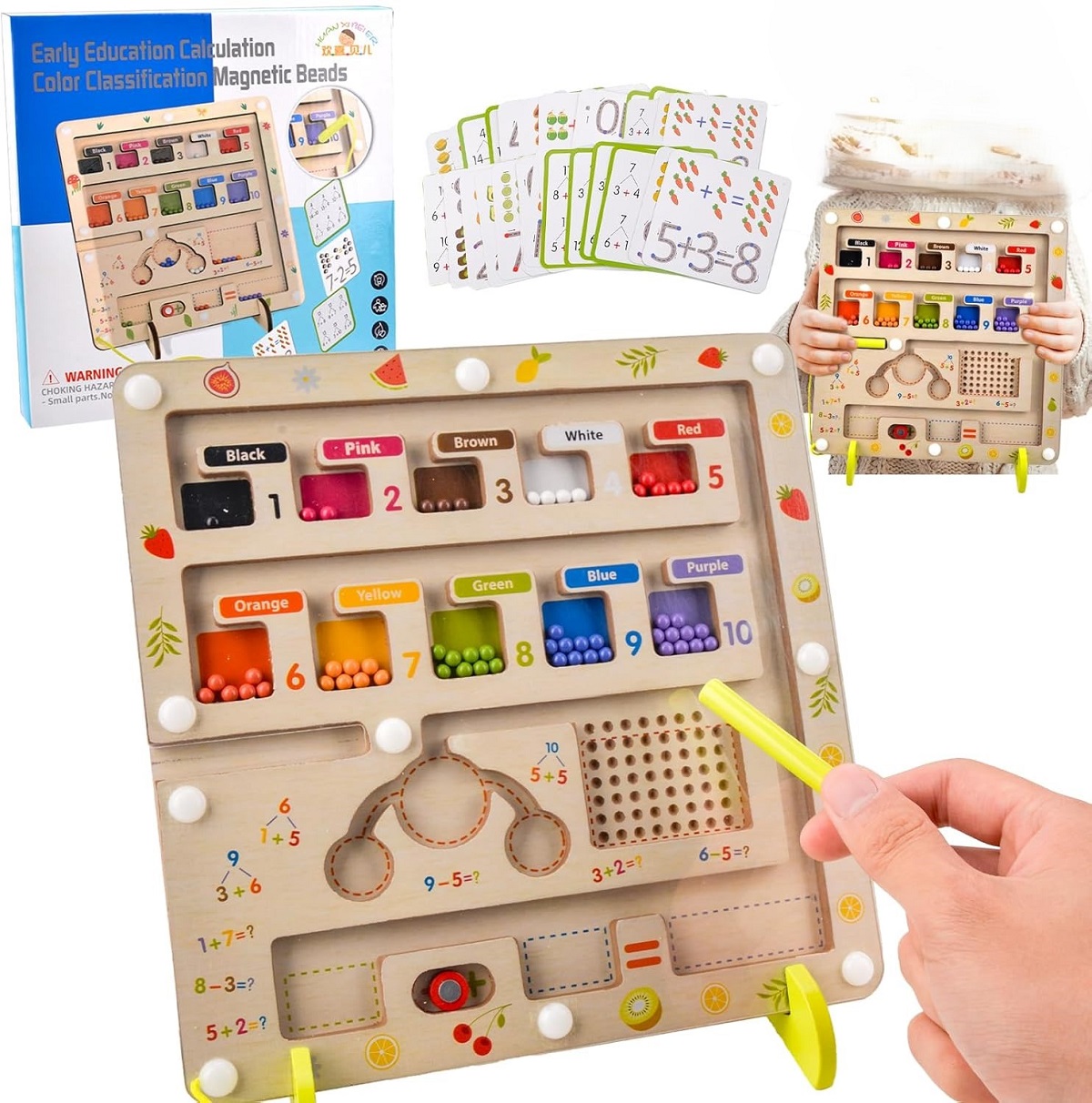 Joc labirint magnetic de clasificare a culorilor