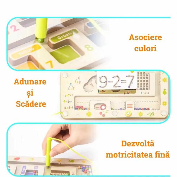 Joc labirint magnetic de clasificare a culorilor