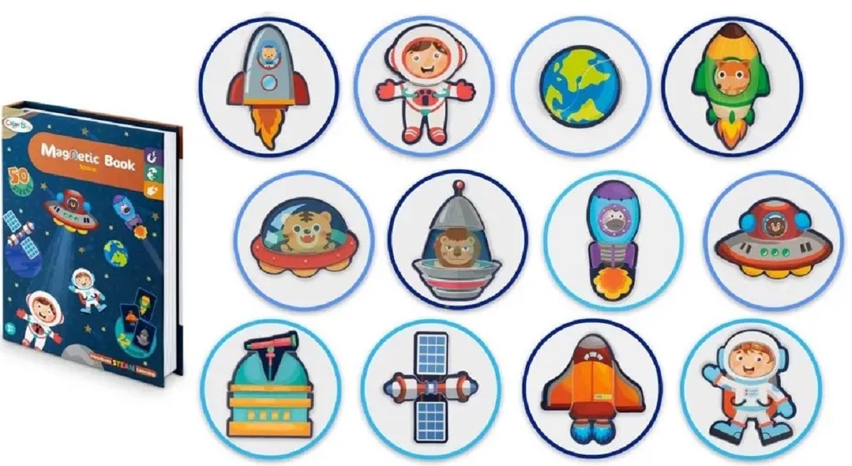 Puzzle carte magnetica: Space