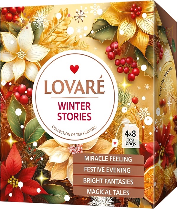 Set ceai: 4 arome x 8 pliculete. Ceai Winter Stories