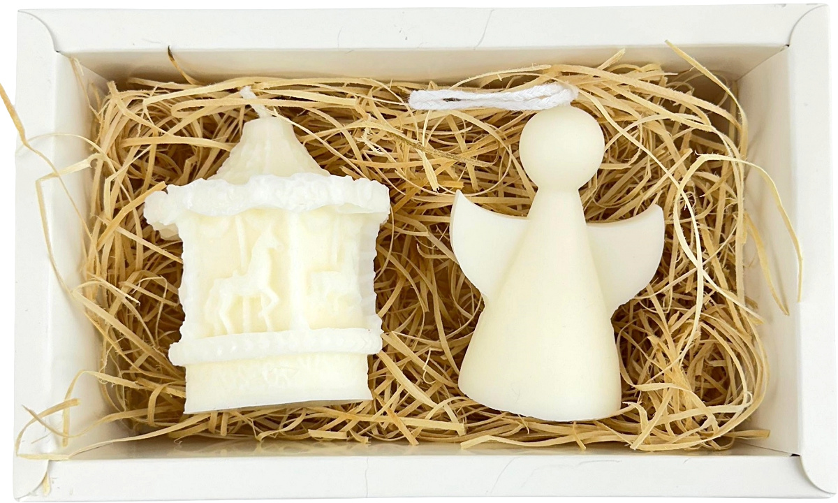 Lumanare set: Carusel + inger