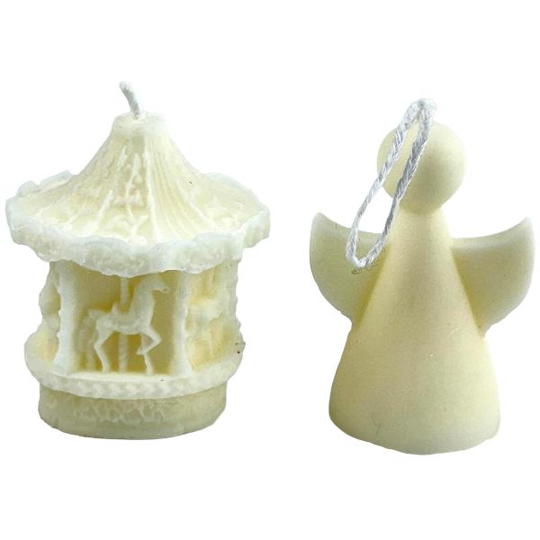 Lumanare set: Carusel + inger