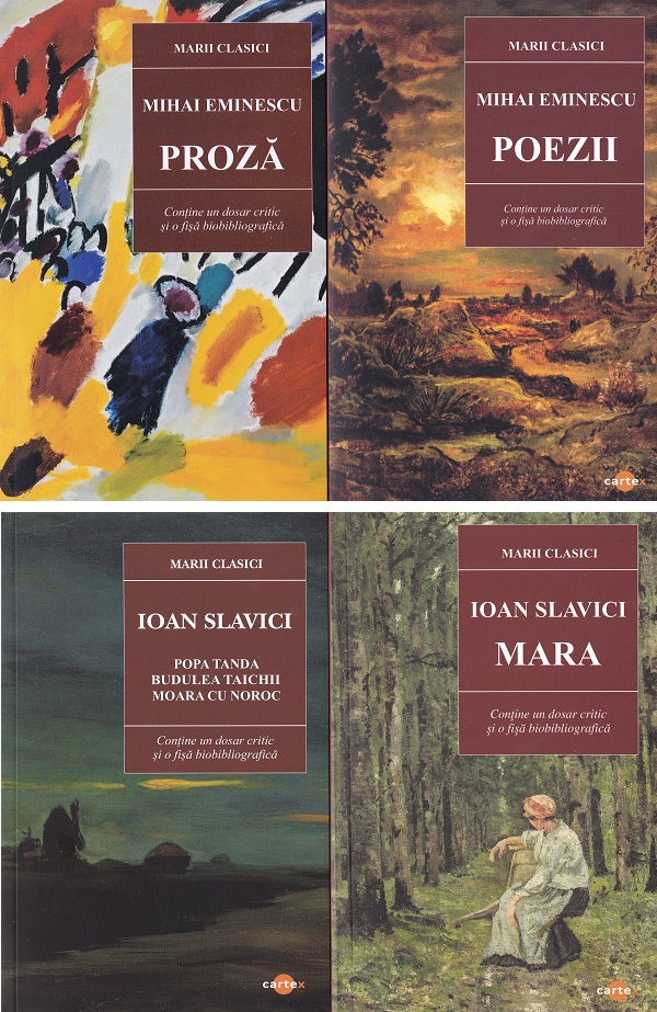 Pachet 9 carti: Marii clasici - Ion creanga, I.L. Caragiale, Mihai Eminescu, Ion Slavici