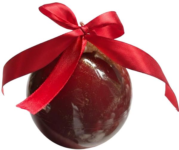 Lumanare: Glob de Craciun. Visiniu