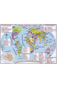 Poza produsului Plansa. Harta lumii A4